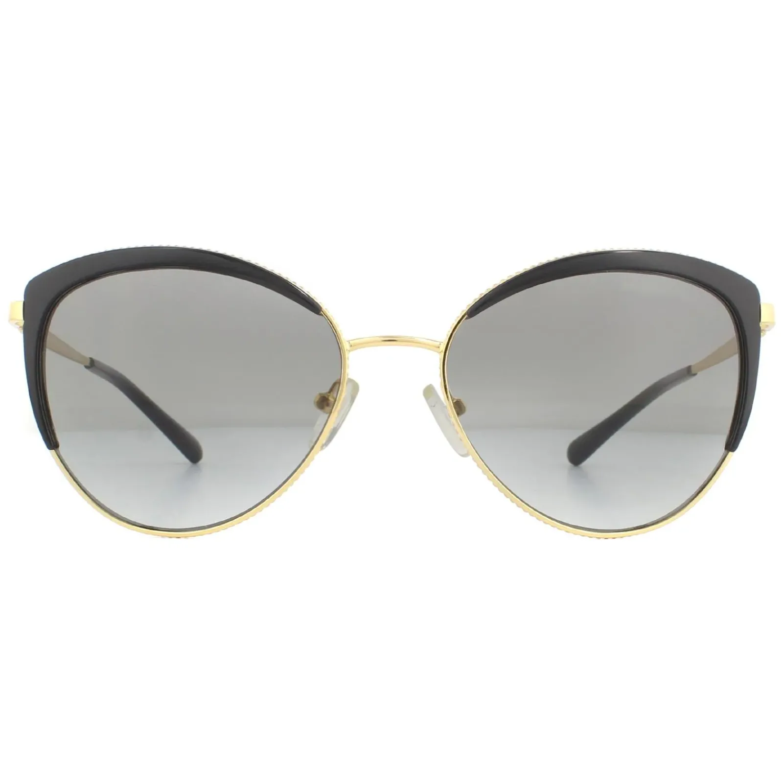 Michael Kors Cat-Eye^Sunglasses Biscayne MK1046 110011 Light Gold Black Dark G