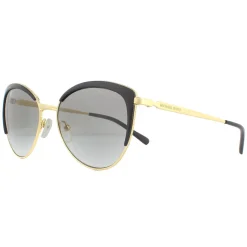 Michael Kors Cat-Eye^Sunglasses Biscayne MK1046 110011 Light Gold Black Dark G