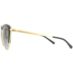 Michael Kors Cat-Eye^Sunglasses Biscayne MK1046 110011 Light Gold Black Dark G
