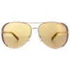 Michael Kors Aviator^Sunglasses Chelsea 5004 1017R1 Polished Rose Gold Rose Go