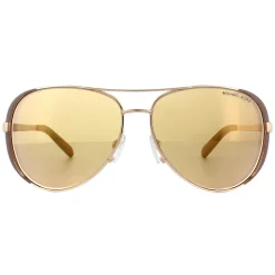 Michael Kors Aviator^Sunglasses Chelsea 5004 1017R1 Polished Rose Gold Rose Go