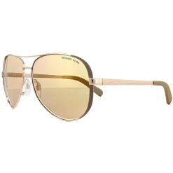 Michael Kors Aviator^Sunglasses Chelsea 5004 1017R1 Polished Rose Gold Rose Go