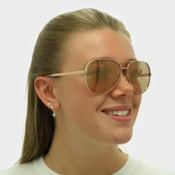 Michael Kors Aviator^Sunglasses Chelsea 5004 1017R1 Polished Rose Gold Rose Go