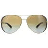 Michael Kors Polarised^Sunglasses Chelsea 5004 1014/T5 Gold Dark Chocolate Brown