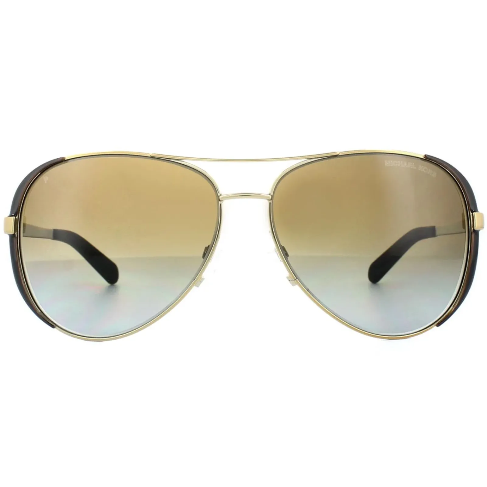 Michael Kors Polarised^Sunglasses Chelsea 5004 1014/T5 Gold Dark Chocolate Brown