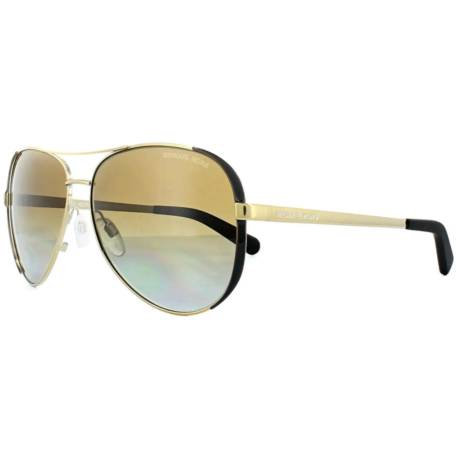 Michael Kors Polarised^Sunglasses Chelsea 5004 1014/T5 Gold Dark Chocolate Brown