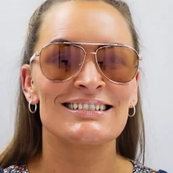 Michael Kors Aviator^Sunglasses Hvar 5007 109936 Rose Gold Brown Gradient