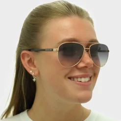 Michael Kors Aviator^Sunglasses Hvar 5007 109936 Rose Gold Brown Gradient