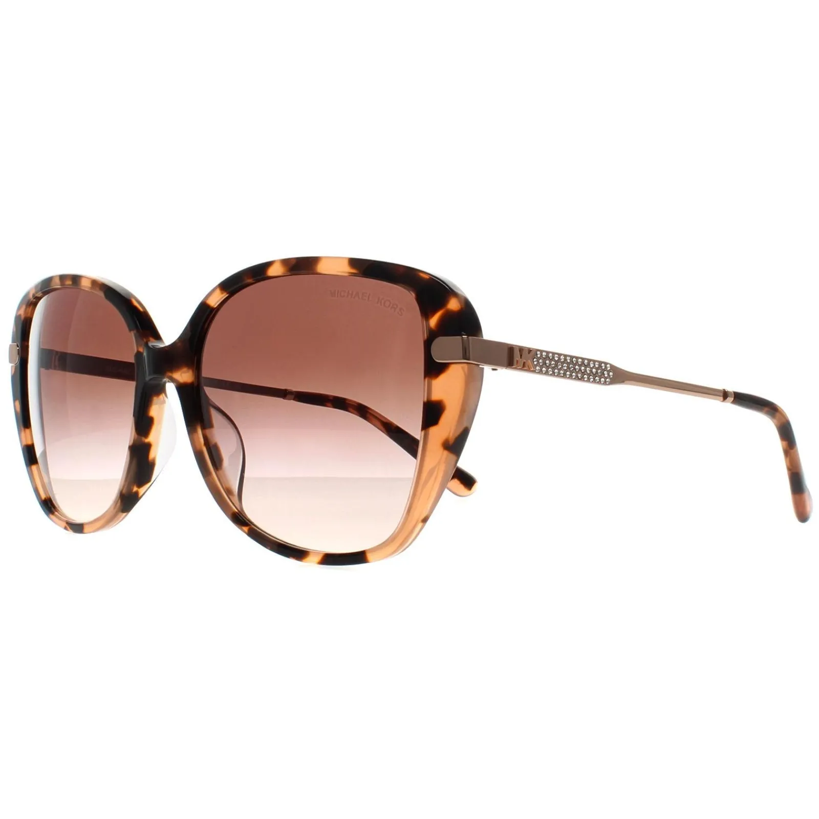 Michael Kors Square^Sunglasses MK2185BU 344913 Pink Tortoise Brown Pink Gradi