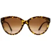 Michael Kors Cat-Eye^Sunglasses MK2158 310213 Dark Tortoise on Clear Brown Gra