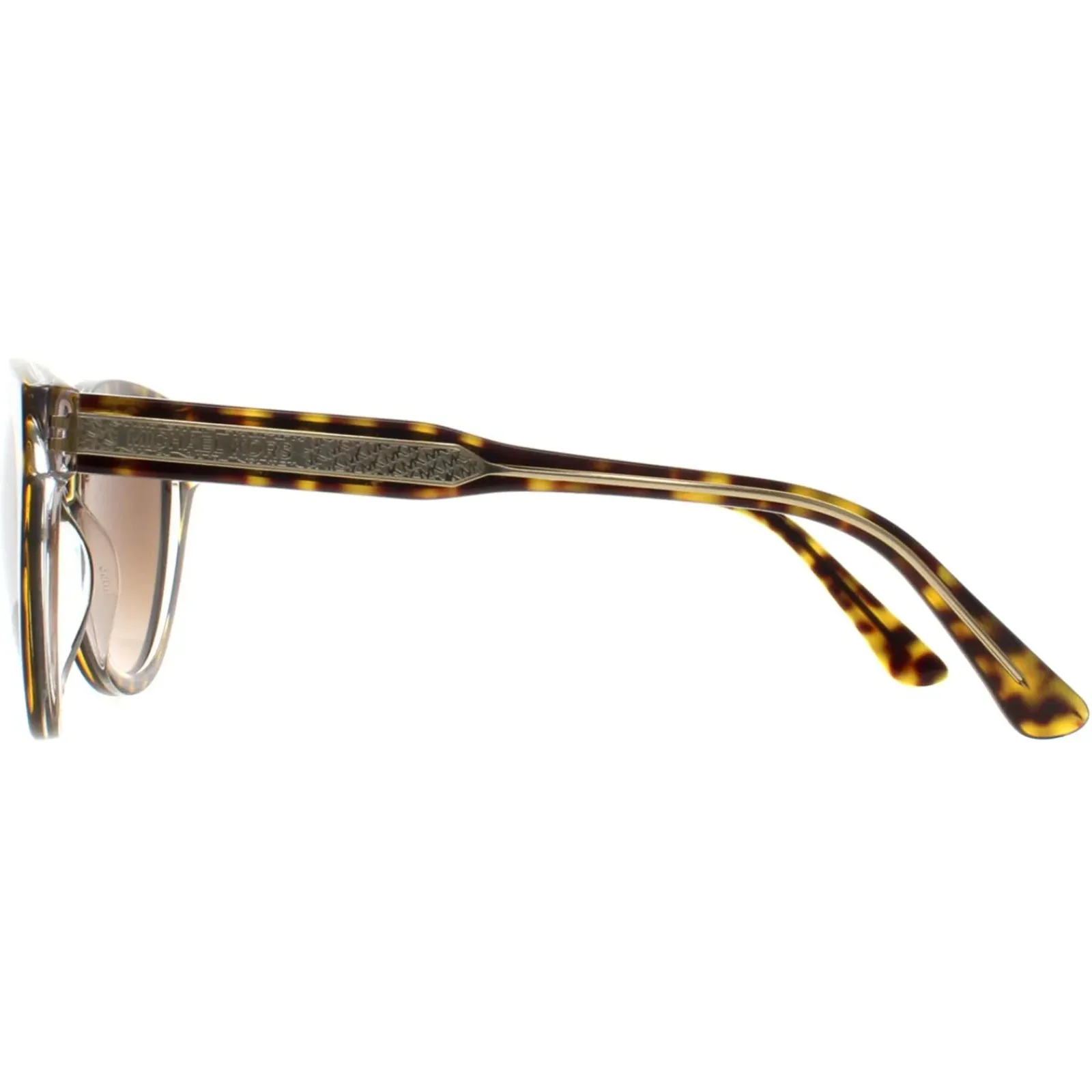 Michael Kors Cat-Eye^Sunglasses MK2158 310213 Dark Tortoise on Clear Brown Gra