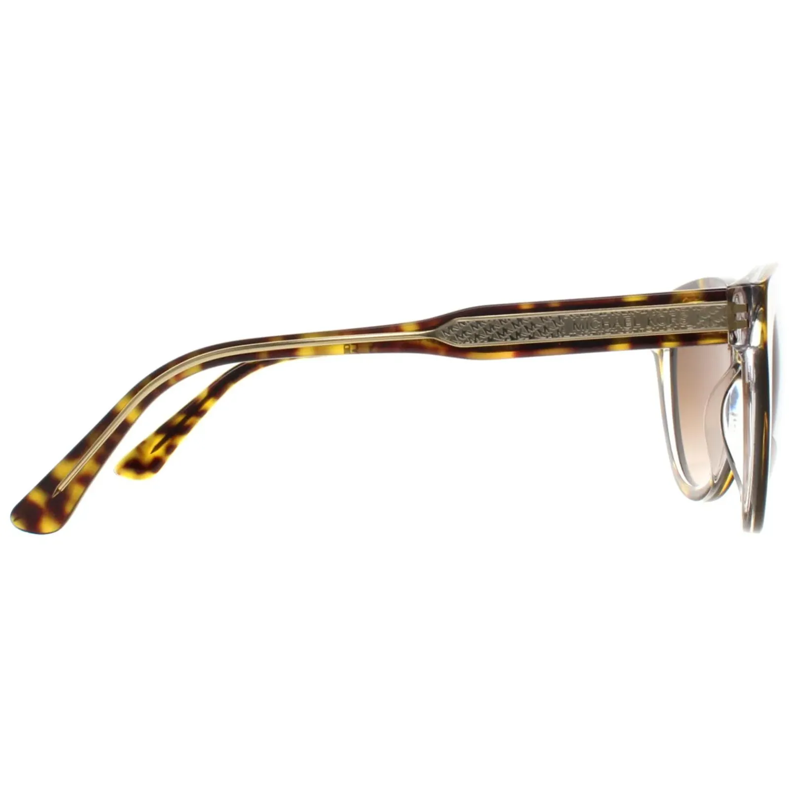 Michael Kors Cat-Eye^Sunglasses MK2158 310213 Dark Tortoise on Clear Brown Gra