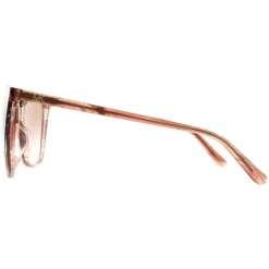 Michael Kors Square^Sunglasses MK2137U 317513 Rose Transparent Brown Pink Gra