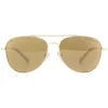 Michael Kors Polarised^Sunglasses MK1045 10142O Gold Brown Mirror Polarized