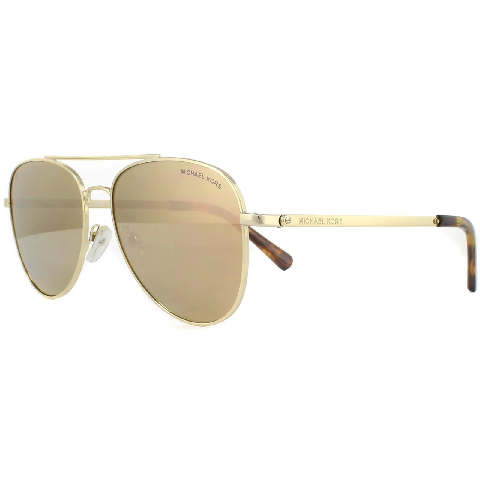 Michael Kors Polarised^Sunglasses MK1045 10142O Gold Brown Mirror Polarized