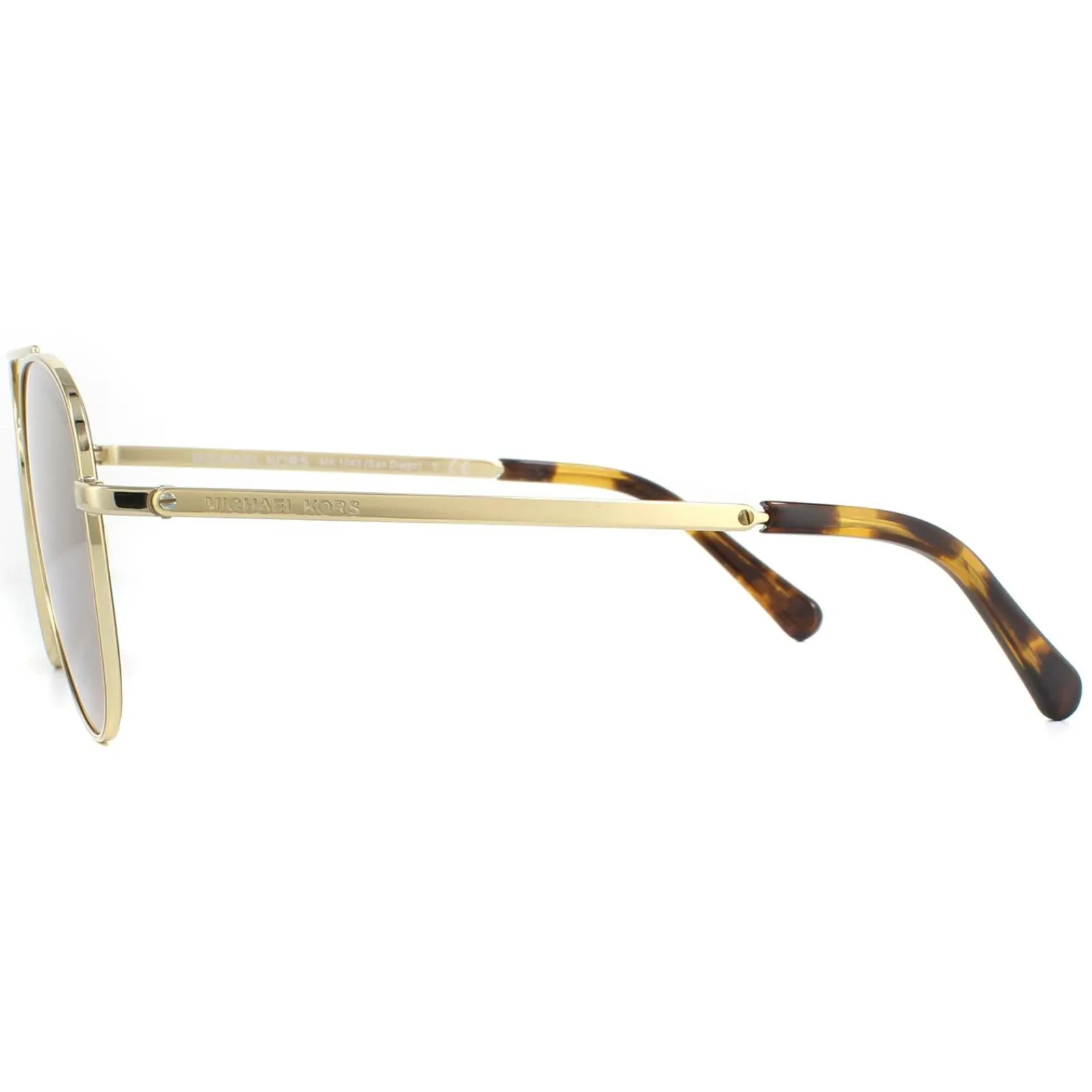 Michael Kors Polarised^Sunglasses MK1045 10142O Gold Brown Mirror Polarized