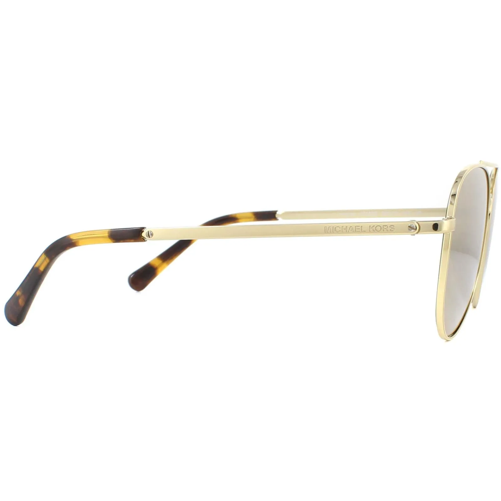 Michael Kors Polarised^Sunglasses MK1045 10142O Gold Brown Mirror Polarized