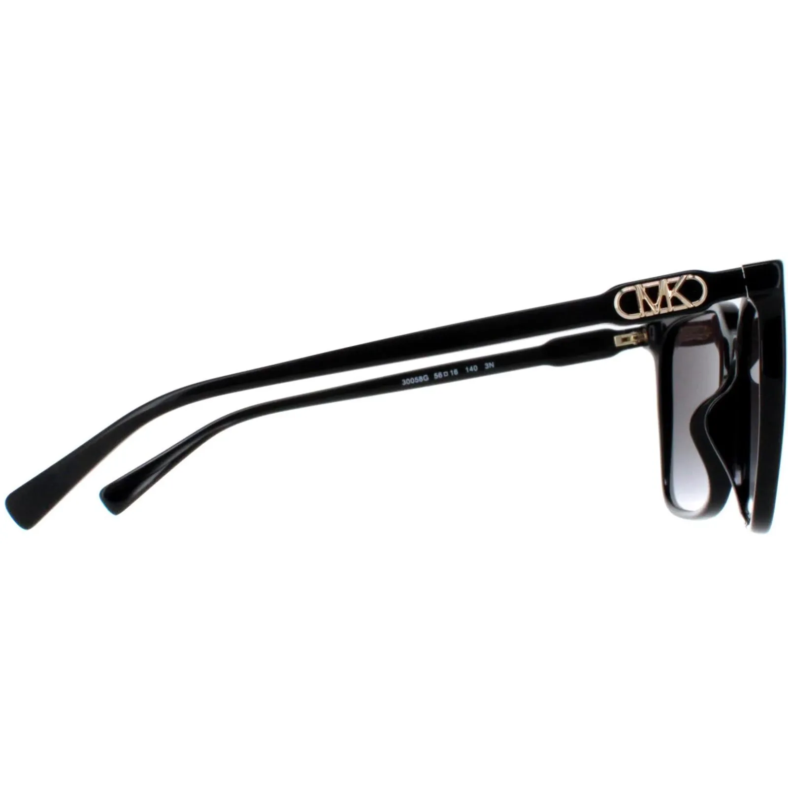Michael Kors Square^Sunglasses MK2197U Canberra 30058G Black Dark Grey Gradie