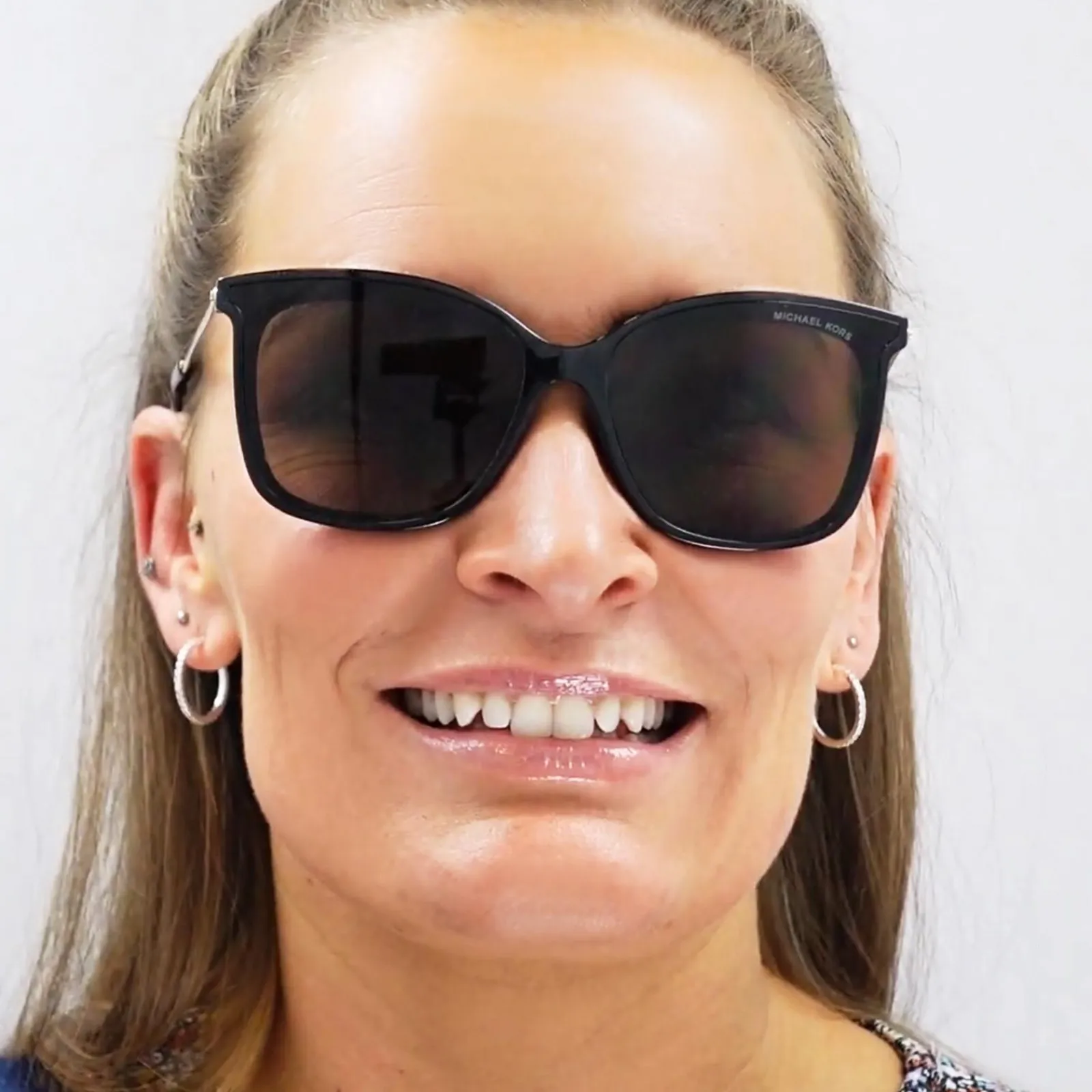 Michael Kors Polarised^Sunglasses Zermatt 2079U 333282 Black Silver Grey Gradien