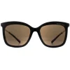 Michael Kors Square^Sunglasses Zermatt 2079U 333273 Shiny Black & Metallic Go
