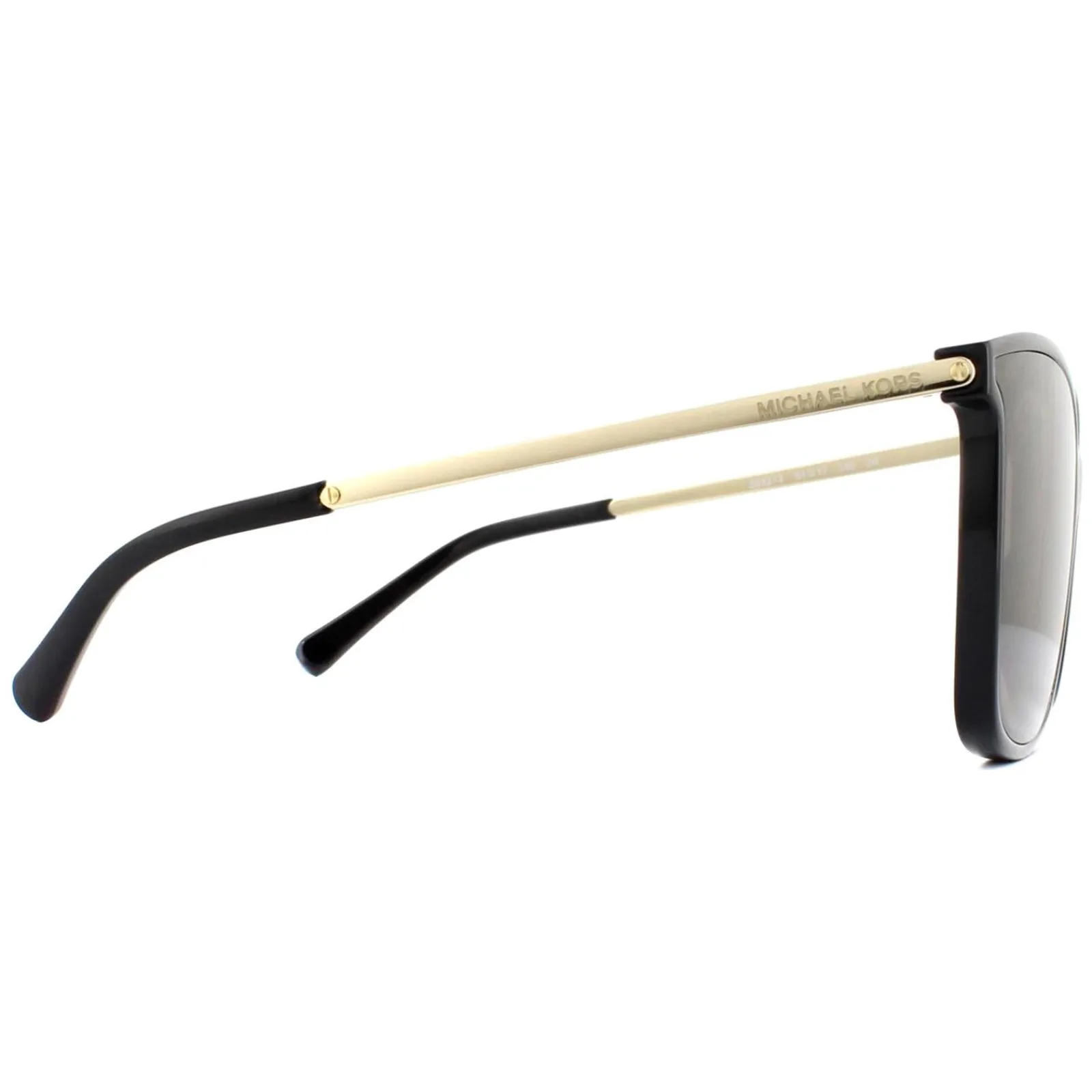Michael Kors Square^Sunglasses Zermatt 2079U 333273 Shiny Black & Metallic Go