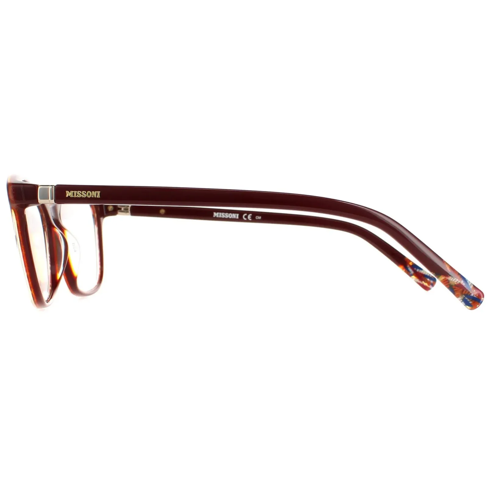 Missoni Square^Glasses Frames MIS 0020 SR8 Burgundy Patterned Women