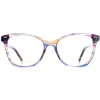Missoni Square^Glasses Frames MIS 0013 V43 Transparent Striped Purple Women