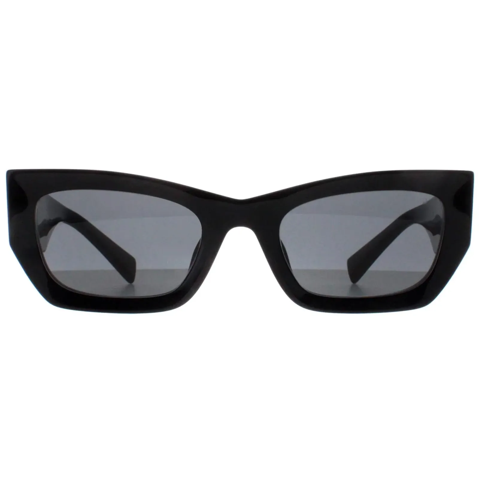 Miu Miu Rectangle^Sunglasses MU09WS 1AB5S0 Black Dark Grey