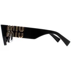 Miu Miu Rectangle^Sunglasses MU09WS 1AB5S0 Black Dark Grey