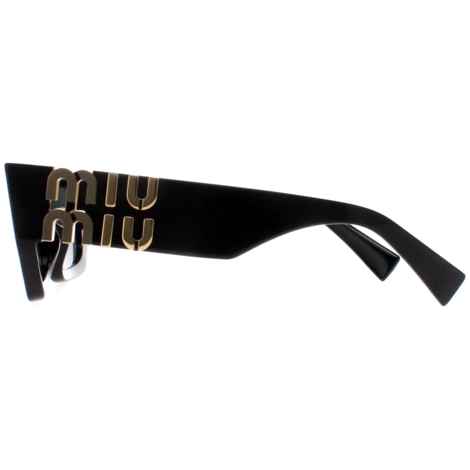 Miu Miu Rectangle^Sunglasses MU09WS 1AB5S0 Black Dark Grey