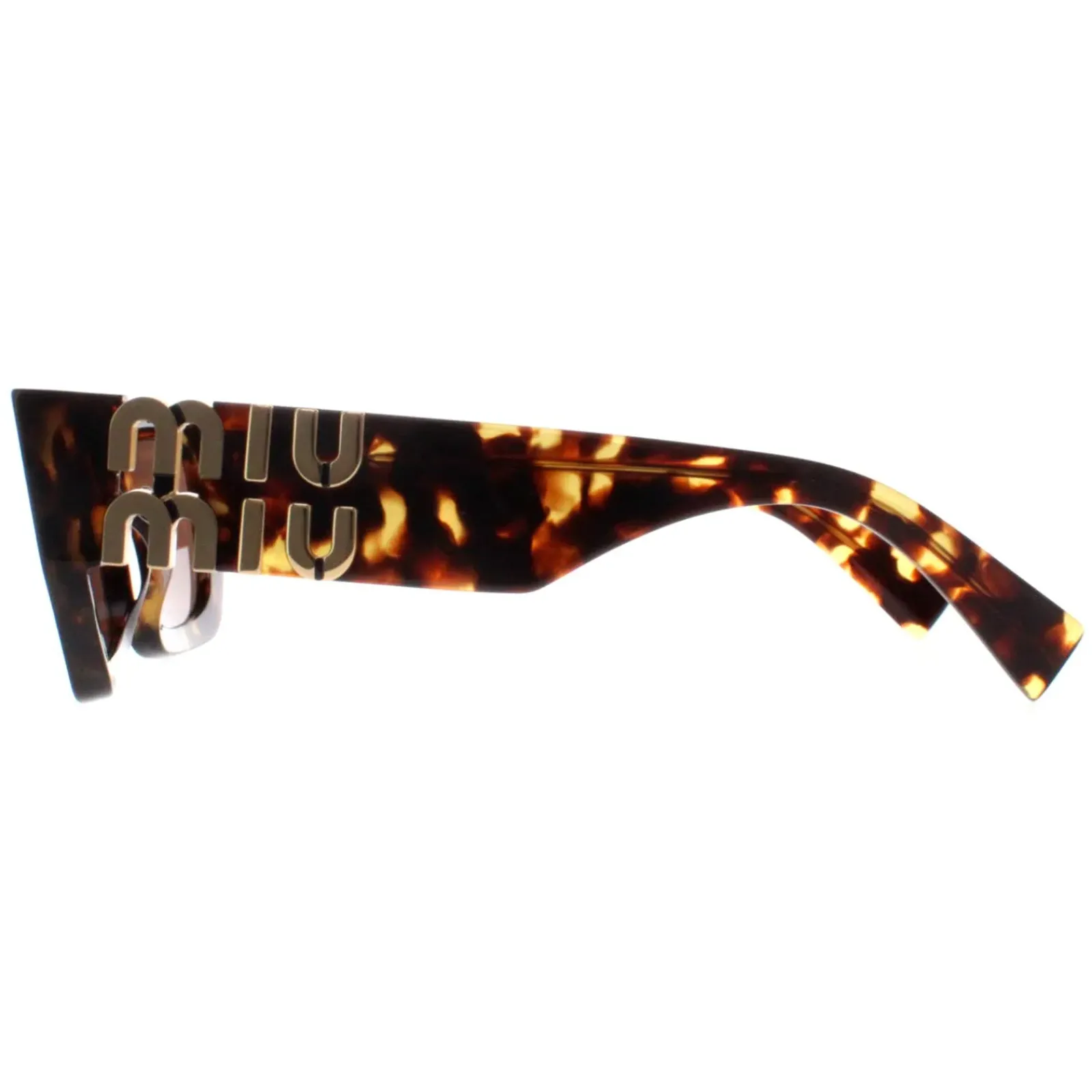 Miu Miu Rectangle^Sunglasses MU09WS VAU06B Honey Havana Dark Brown