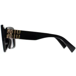 Miu Miu Square^Sunglasses MU10YS 1AB5D1 Black Grey Gradient