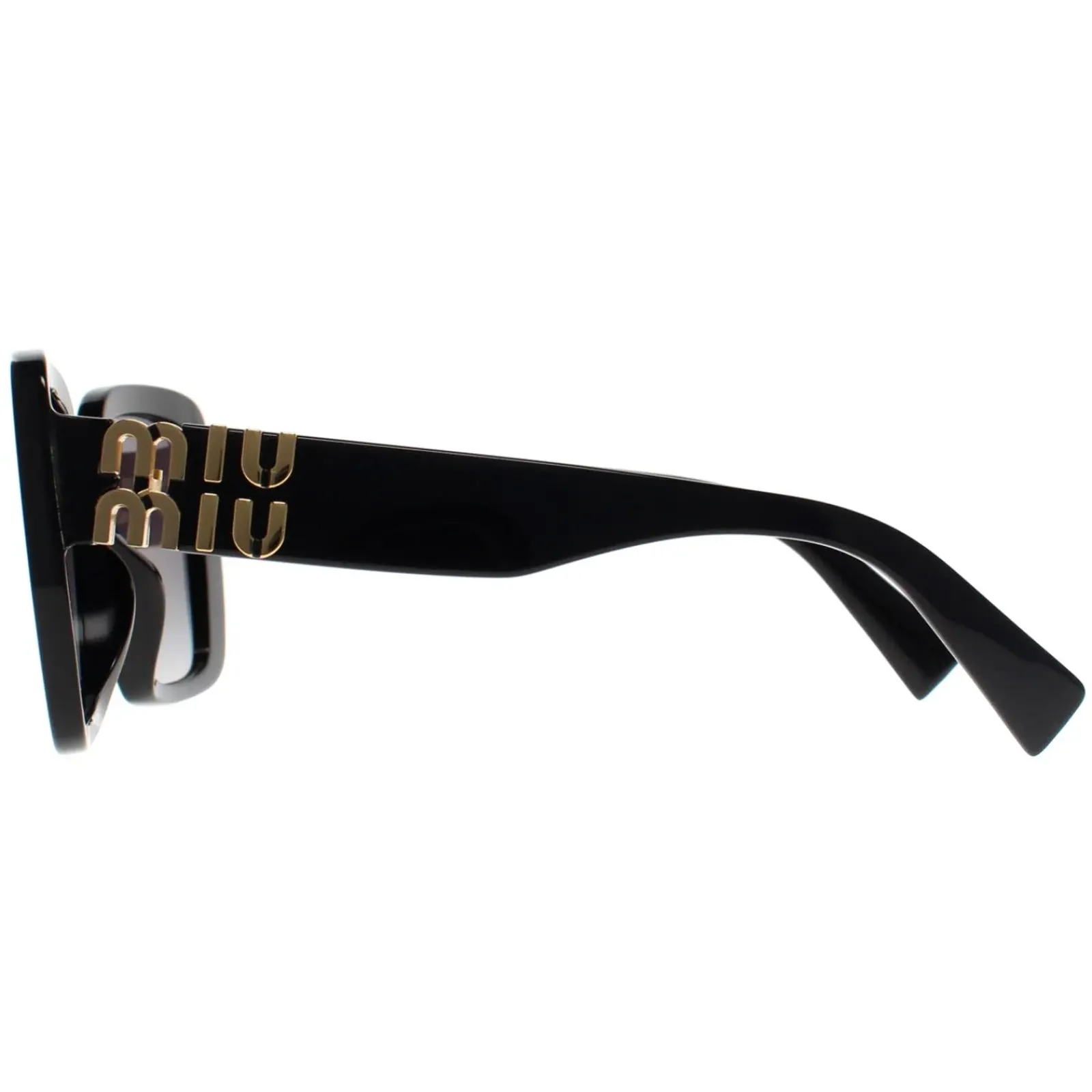 Miu Miu Square^Sunglasses MU10YS 1AB5D1 Black Grey Gradient