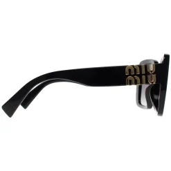 Miu Miu Square^Sunglasses MU10YS 1AB5D1 Black Grey Gradient