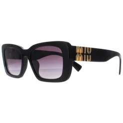 Miu Miu Rectangle^Sunglasses MU07YS 1AB5D1 Black Grey Gradient