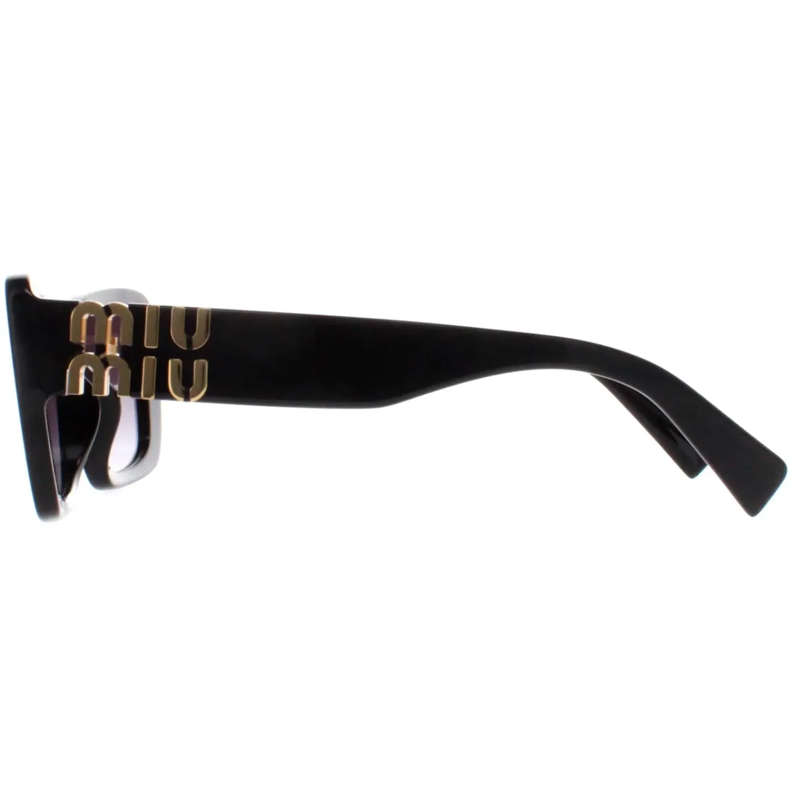 Miu Miu Rectangle^Sunglasses MU07YS 1AB5D1 Black Grey Gradient