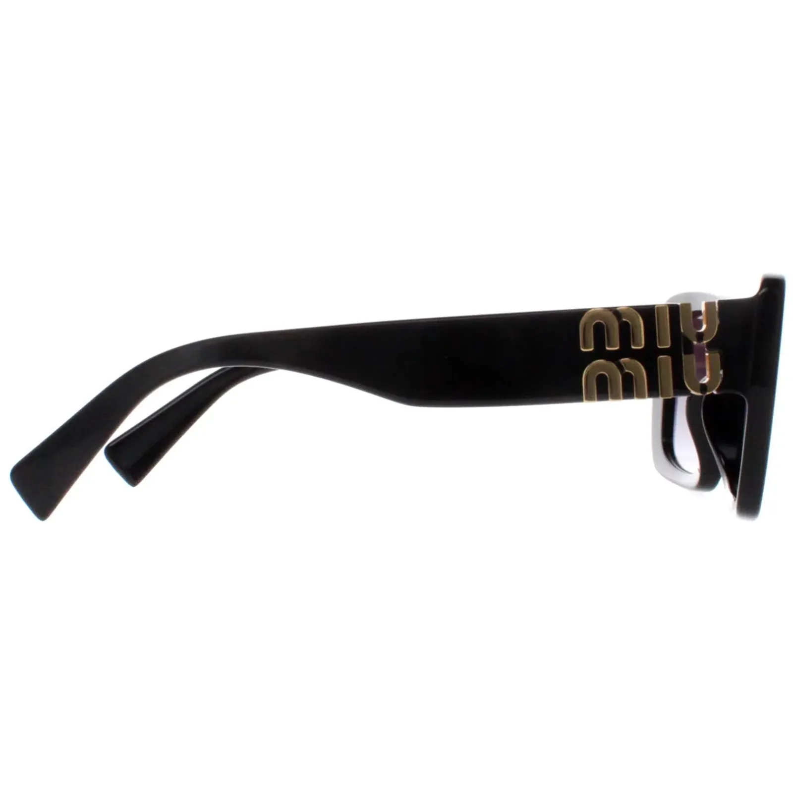 Miu Miu Rectangle^Sunglasses MU07YS 1AB5D1 Black Grey Gradient