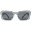 Miu Miu Rectangle^Sunglasses MU07YS 1425S0 White Dark Grey