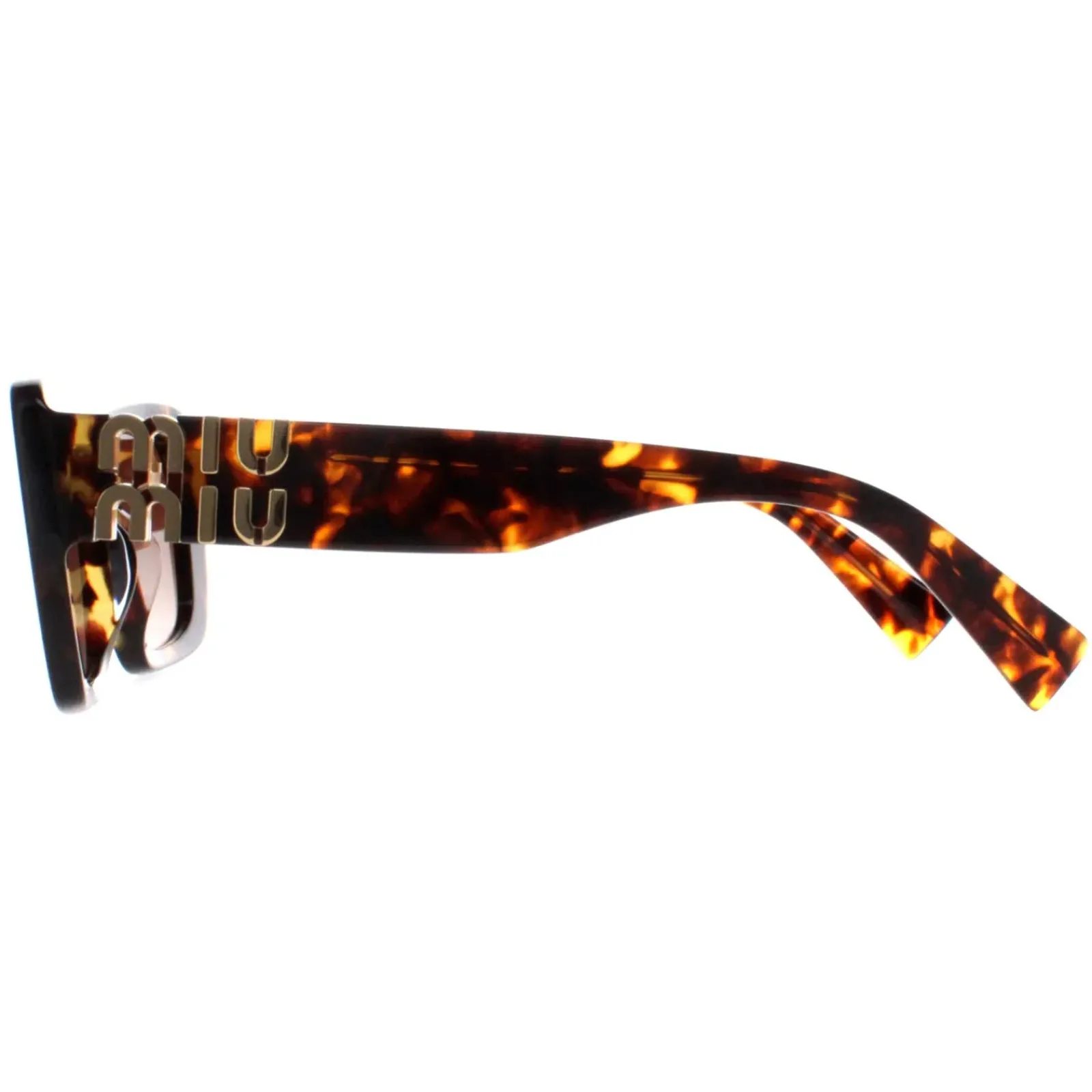 Miu Miu Rectangle^Sunglasses MU07YS VAU6S1 Honey Havana Brown Gradient