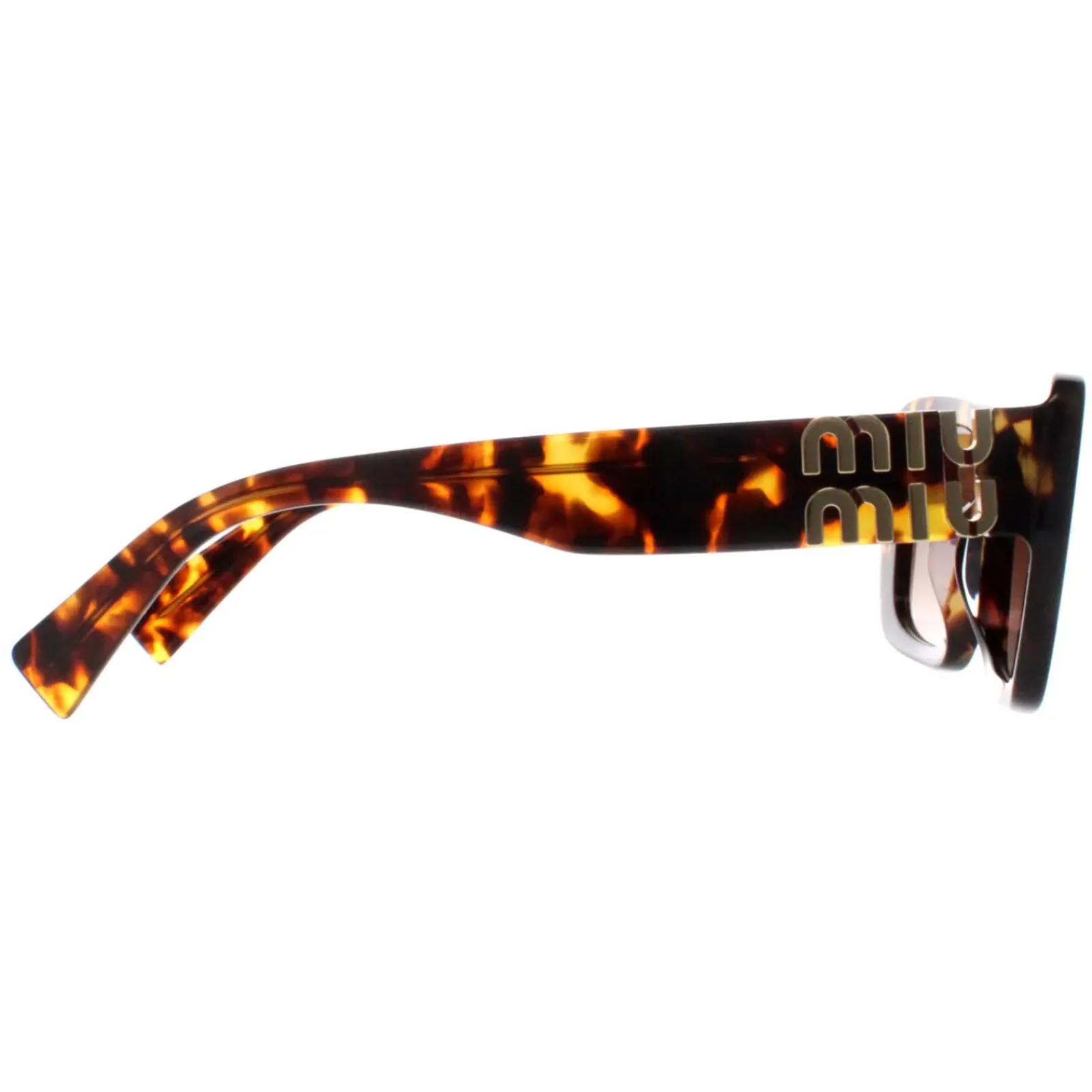 Miu Miu Rectangle^Sunglasses MU07YS VAU6S1 Honey Havana Brown Gradient