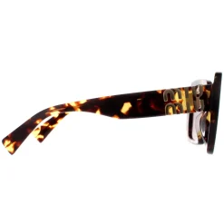 Miu Miu Square^Sunglasses MU10YS VAU06B Honey Havana Dark Brown