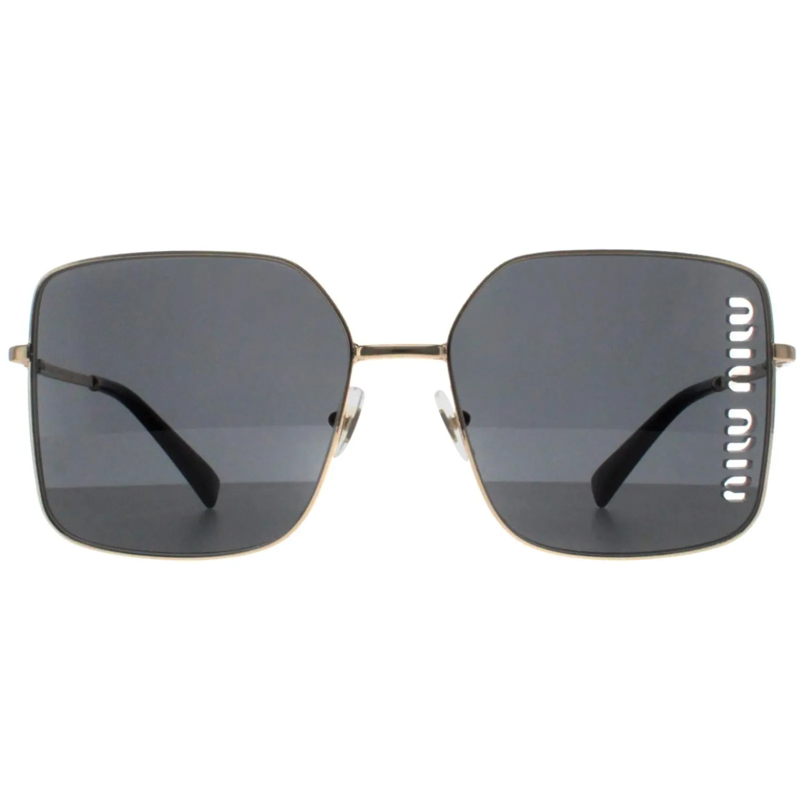 Miu Miu Square^Sunglasses MU51YS ZVN5S0 Pale Gold Dark Grey