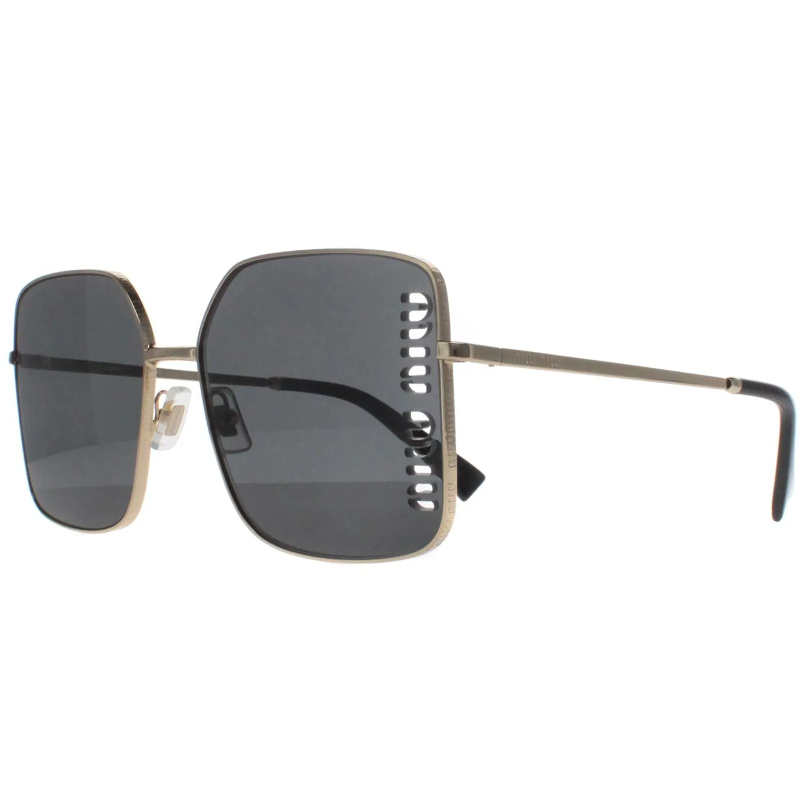 Miu Miu Square^Sunglasses MU51YS ZVN5S0 Pale Gold Dark Grey