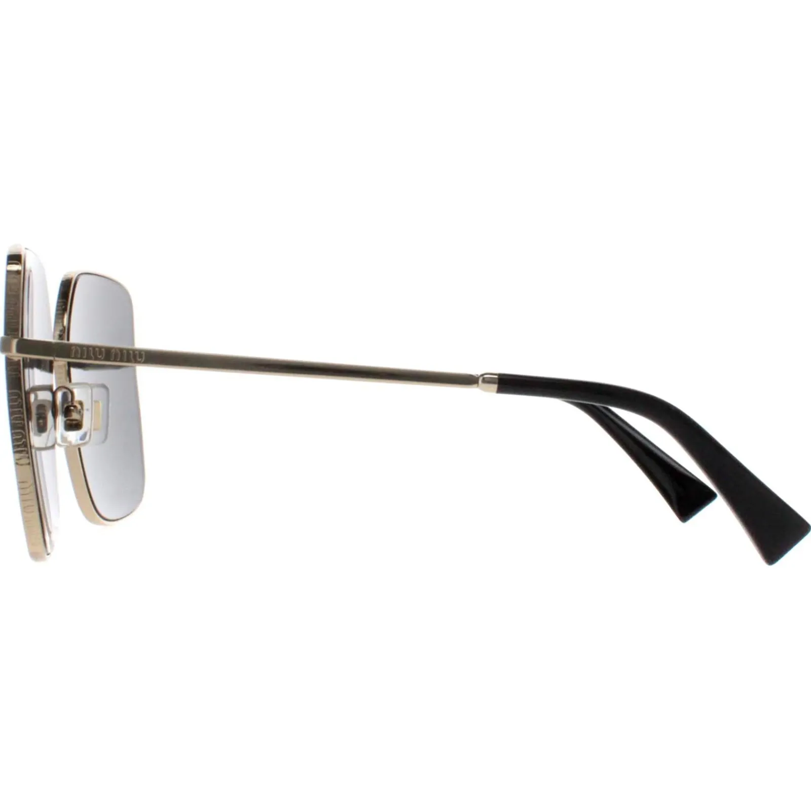 Miu Miu Square^Sunglasses MU51YS ZVN5S0 Pale Gold Dark Grey