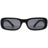 Miu Miu Rectangle^Sunglasses MU08ZS 1AB5S0 Black Dark Grey