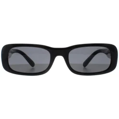 Miu Miu Rectangle^Sunglasses MU08ZS 1AB5S0 Black Dark Grey
