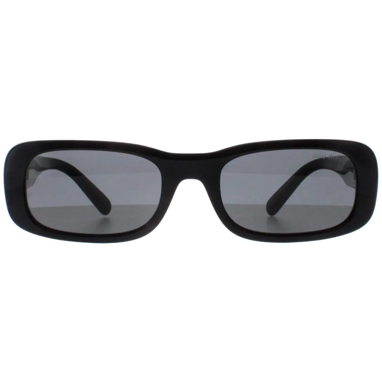 Miu Miu Rectangle^Sunglasses MU08ZS 1AB5S0 Black Dark Grey