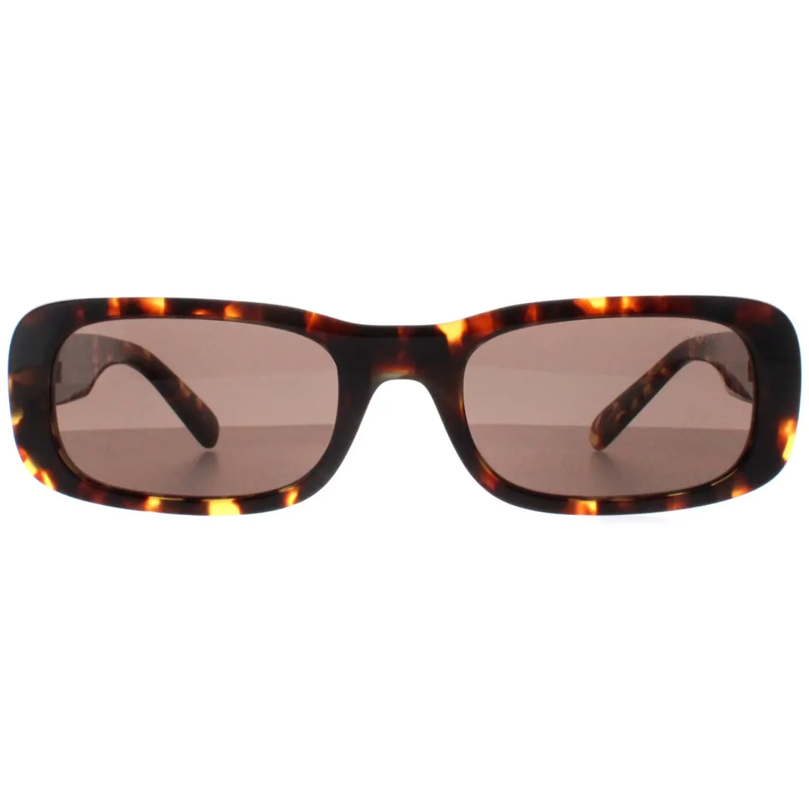 Miu Miu Rectangle^Sunglasses MU08ZS VAU06B Honey Havana Dark Brown