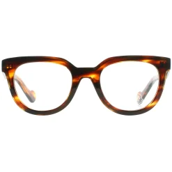 Moncler Round|Round^Glasses Frames ML5005 045 Shiny Light Brown Men Women