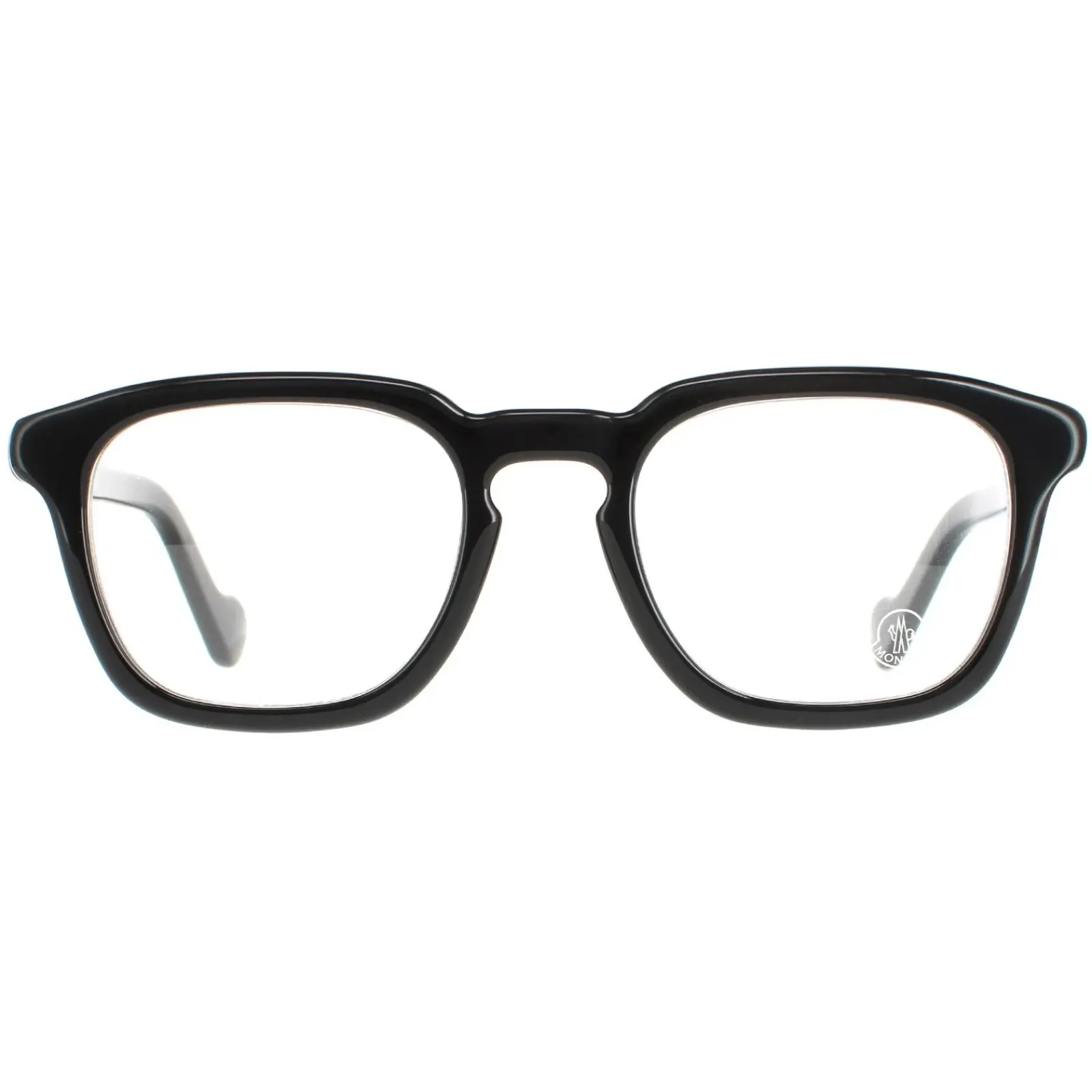 Moncler Round^Glasses Frames ML5042 001 Shiny Black Men
